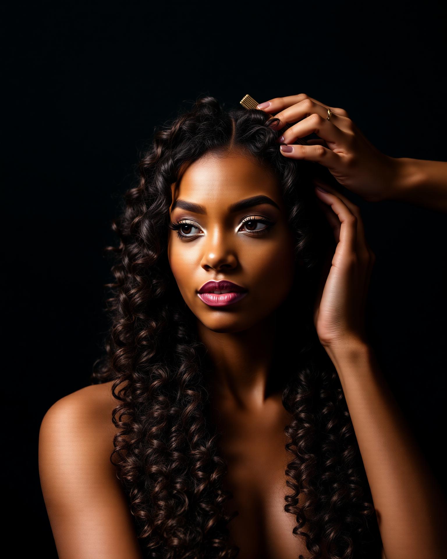 Healthy detangled curls cared for at Detangle & Release